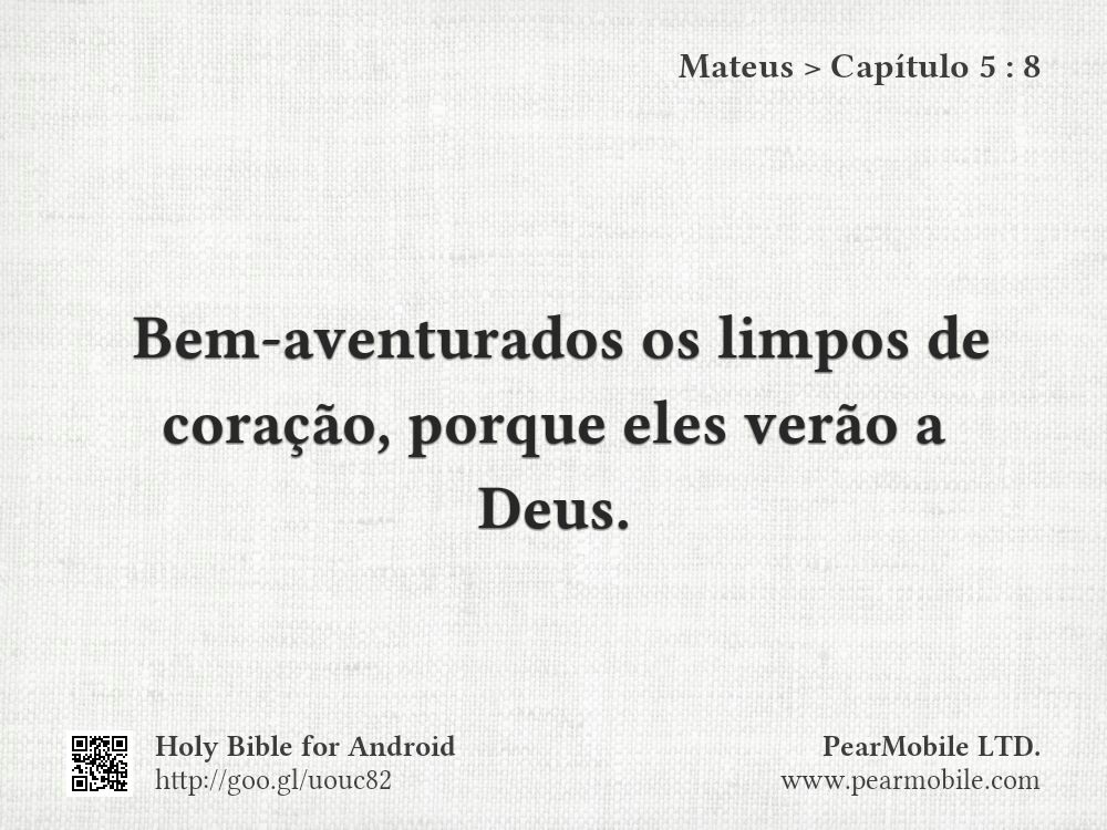 Mateus, Capítulo 5:8